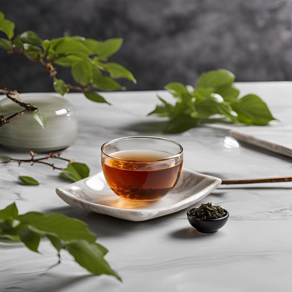A cup of 2020 Yiwu Mountain Pu-erh Raw Tea