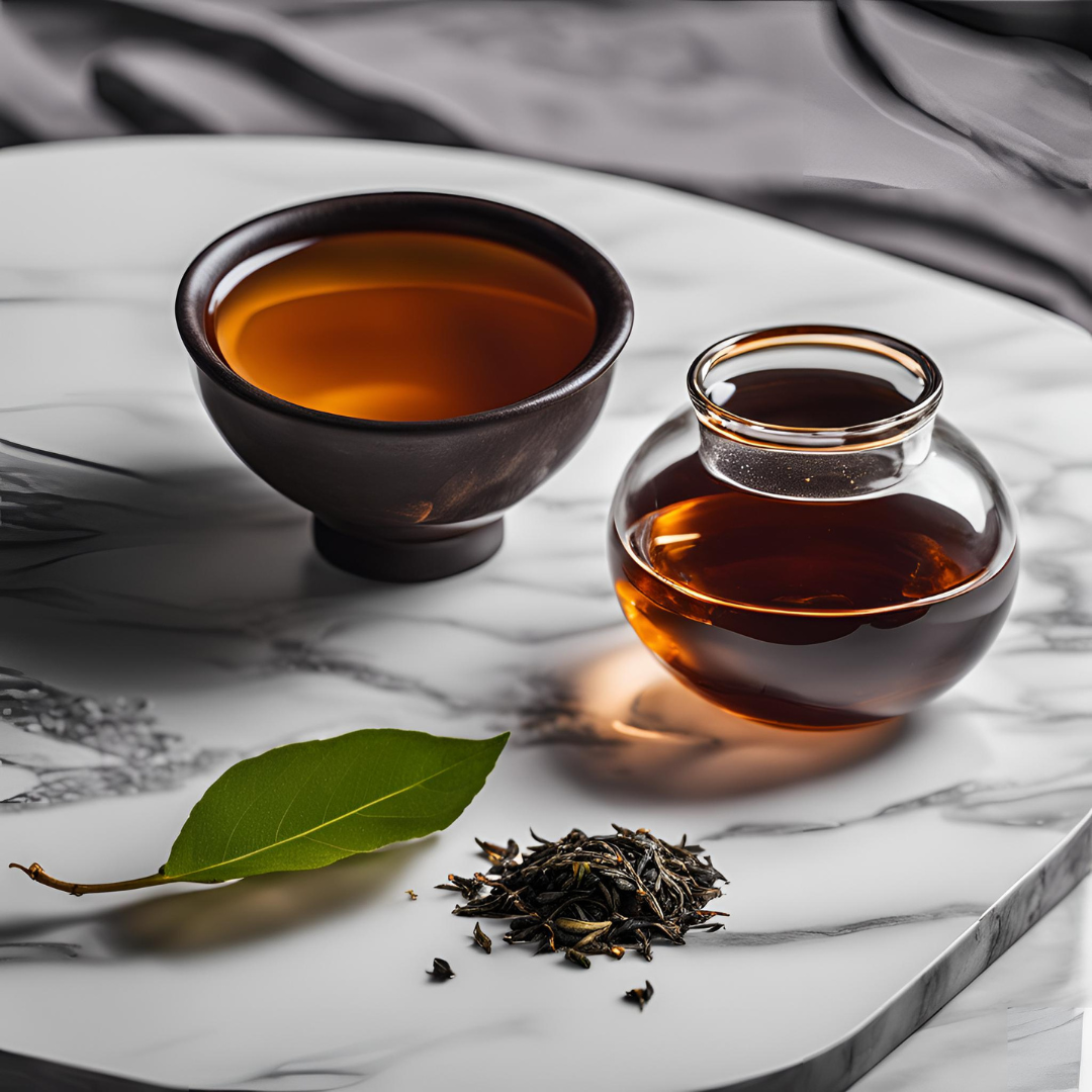 2021 Yiwu Mountain Pu-erh Raw Tea in a cup
