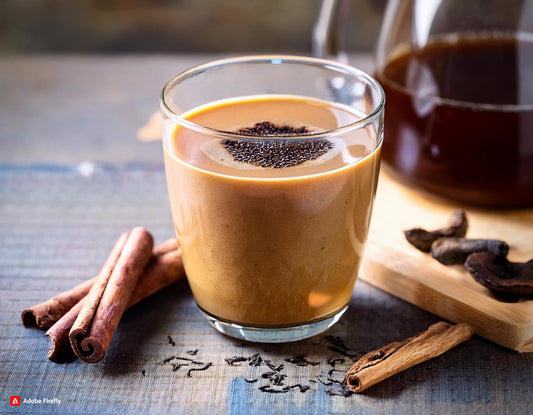 Cinnamon Pu-erh Tea Smoothie in a cup