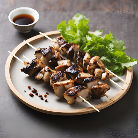 Recipe: Pu-erh tea Chicken and Mushroom Kebab