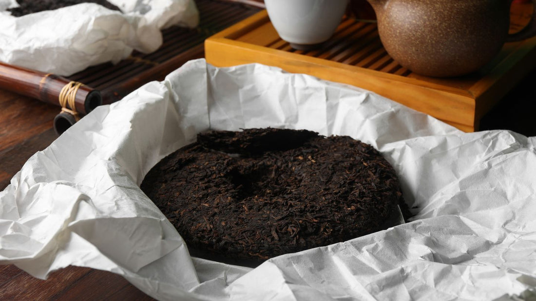 Perfectly stored Pu-erh tea cake