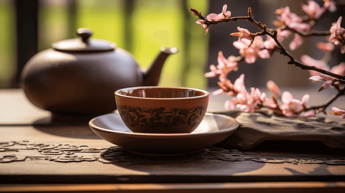 Pu-erh in chinese cup during ceremony