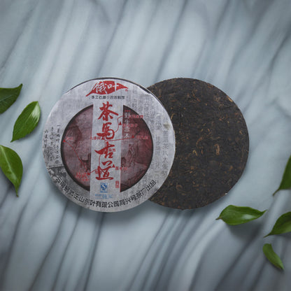 Textured Image of 2009 Tea-Horse Road Pu-erh Ripe Tea Ckae