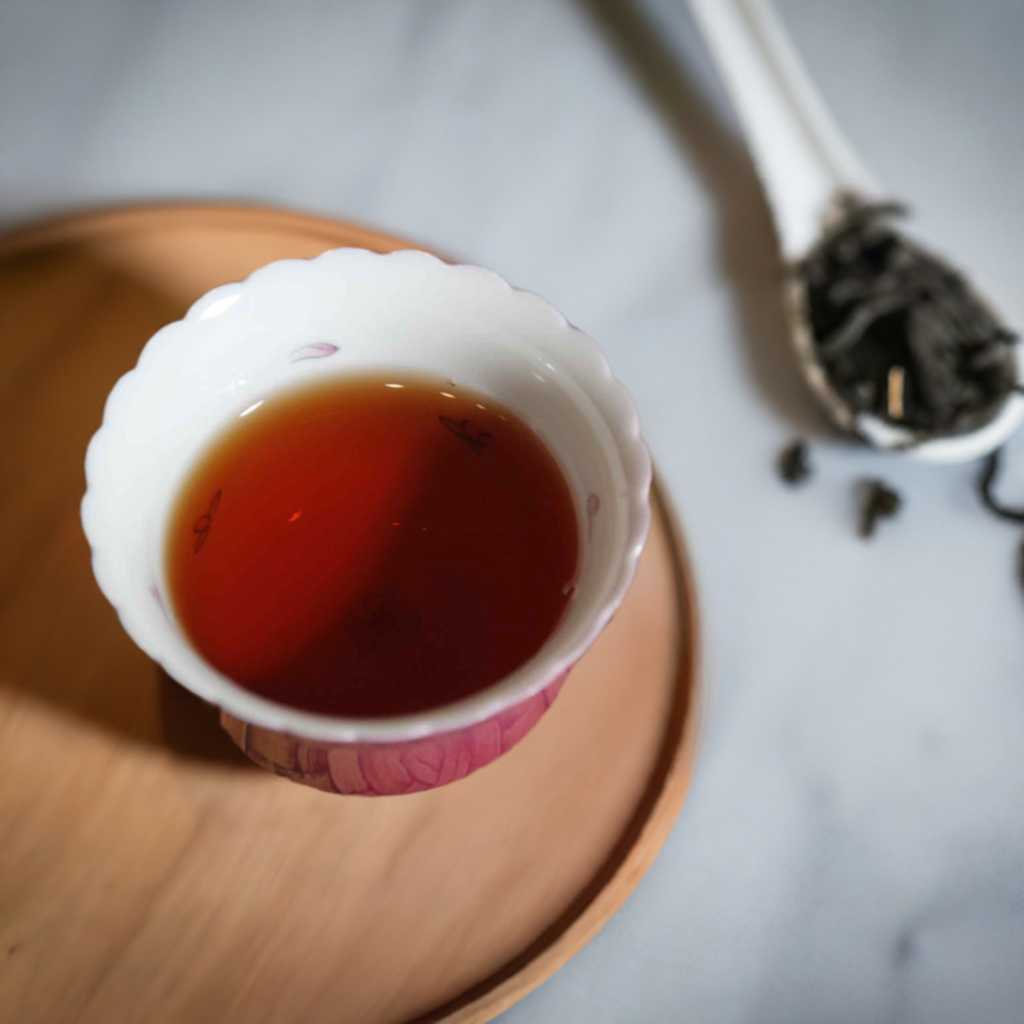 2009 Ancient Tea Cake Ripe Pu-erh Tea In Chinese cup